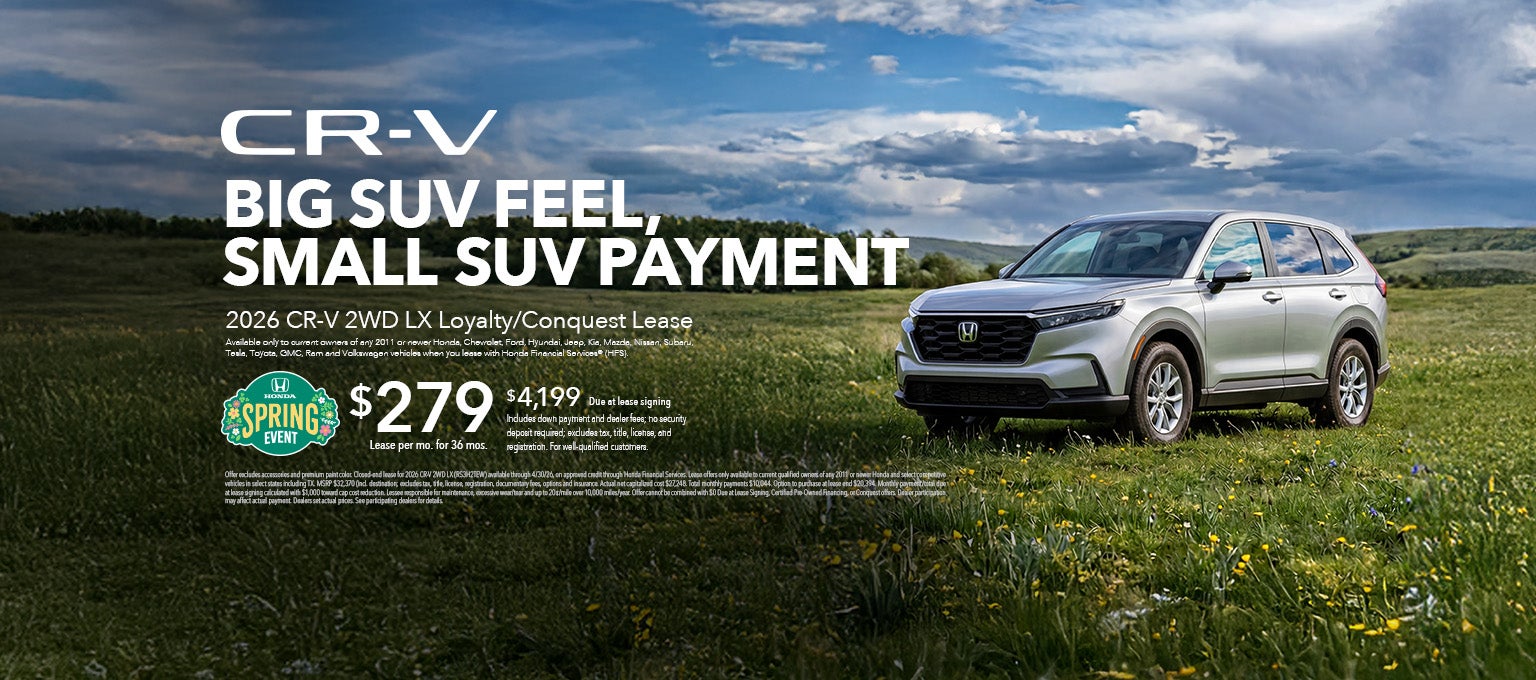 2026 CR-V lease offer
